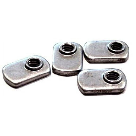 10-24 Offset Hole Tab Weld Nuts / No Projections / 18-8 Stainless Steel - 1000 Piece Carton