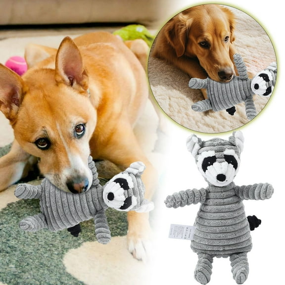 10.24" Plush Monkey Shaped Dog Chew Toys - Durable Interactive Toy for Small/Medium/Large Dogs (Indoor/Outdoor)