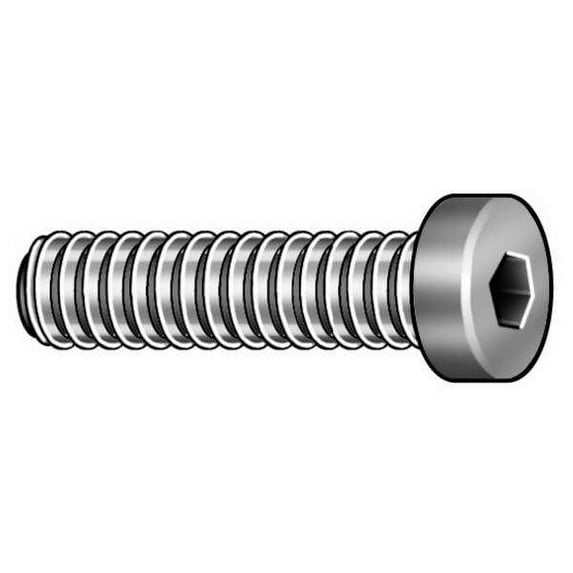 #10-24 Socket Head Cap Screw, Black Oxide Alloy Steel, 1/2 in Length, 100 PK(LHSIA-100050USA-100BX)