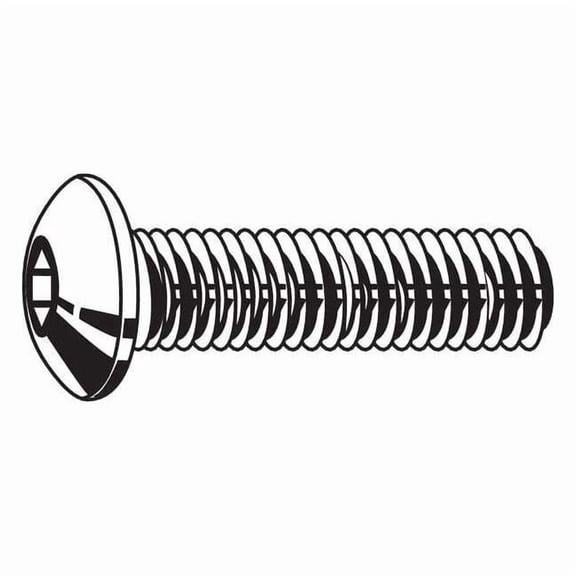 #10-24 Socket Head Cap Screw, Button, Black Oxide Alloy Steel, 1/2 in Length, 100 PK