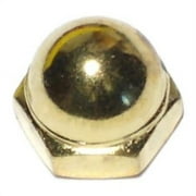 #10-24 Solid Brass Coarse Thread Acorn Cap Nuts CNB-042