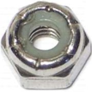 #10-24 Zinc Plated Grade 2 Steel Coarse Thread Nylon Insert Lock Nuts LNS-227