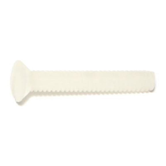 #10-24 x 1-1/4" Nylon Plastic Slotted Oval Machine Screws MSON-045 (12 pcs.)
