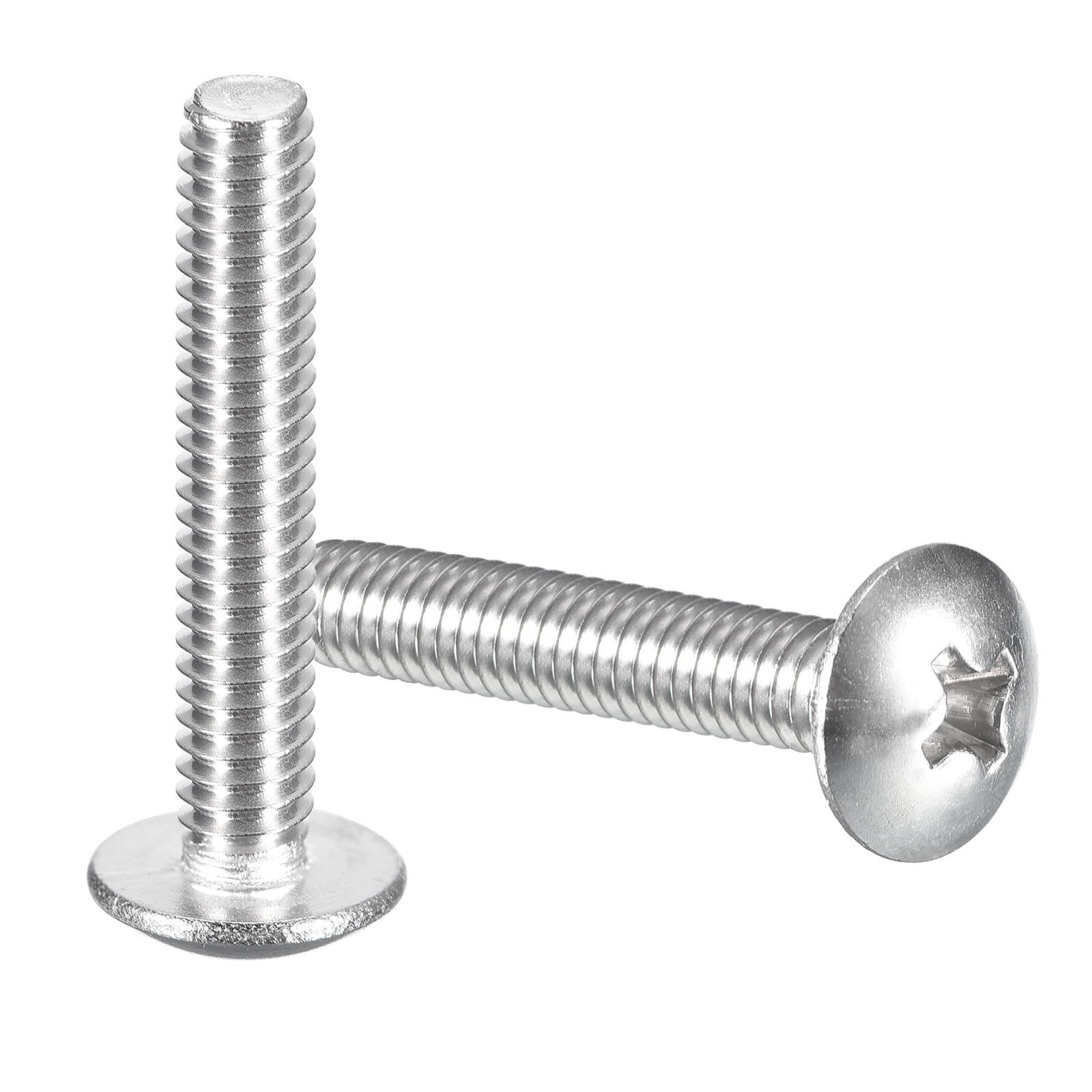 #10-24 x 1-1/4" Truss Head Phillips Machine Screws, Full Thread, 304 Stainless Steel, 100 Pack
