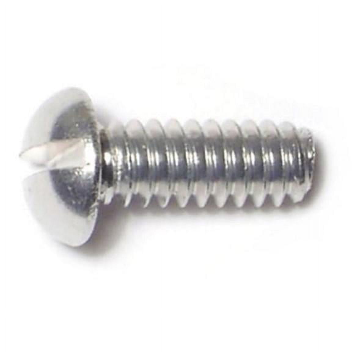 #10-24 x 1/2" Aluminum Slotted Round Head Machine Screws (48 pcs.)