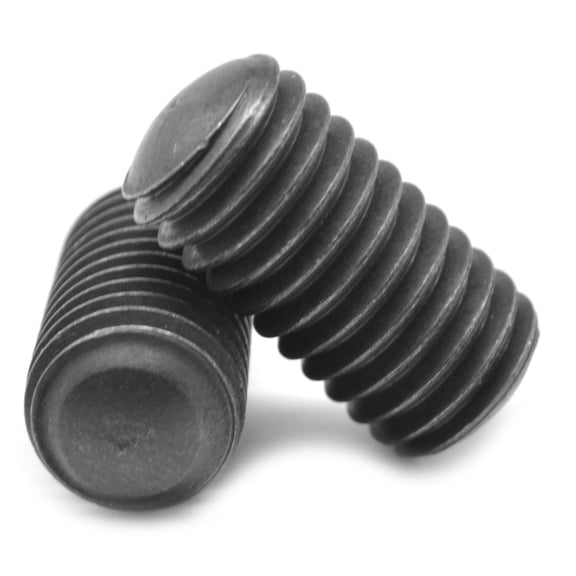 #10-24 x 1/2" Coarse Thread Socket Set Screw Oval Point Alloy Steel Black Oxide Pk 25