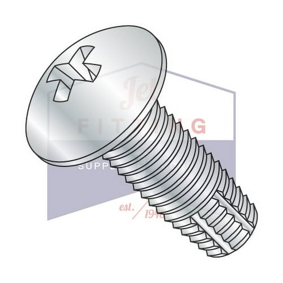 10-24 x 1/2" Type F Thread Cutting Screws | Phillips | Truss Head | Steel | Zinc (Quantity: 9000)
