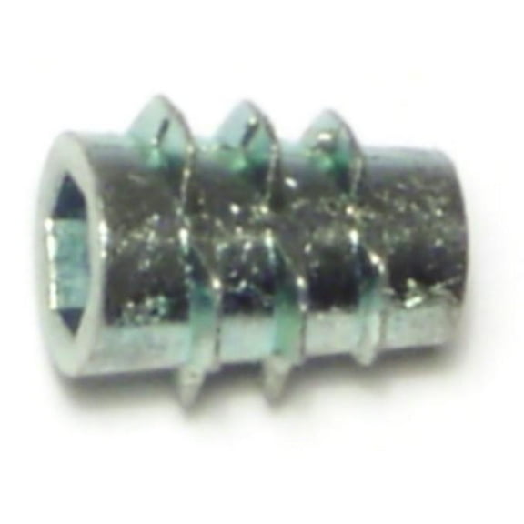 #10-24 x 1/2" Zinc Alloy Coarse Thread Hex Drive Wood Inserts WINSRT-020