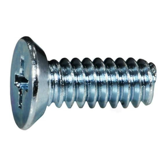 #10-24 x 1/2" Zinc Phillips Flat Undercut Head Machine Screws (25 pcs.)