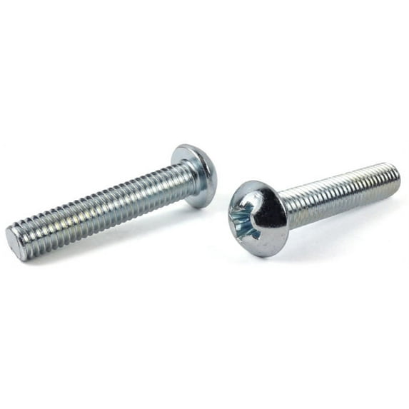 10-24 x 1/4" Machine Screws / Phillips / Round Head / Steel / Zinc - 9000 Piece Carton