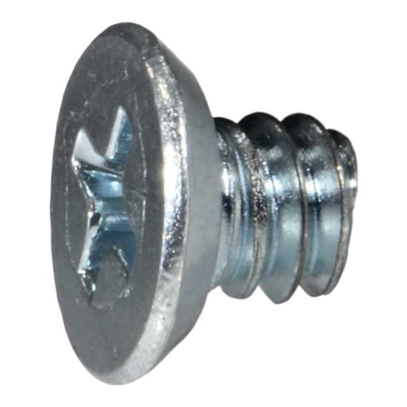#10-24 x 1/4" Zinc Phillips Flat Undercut Head Machine Screws (30 pcs.)