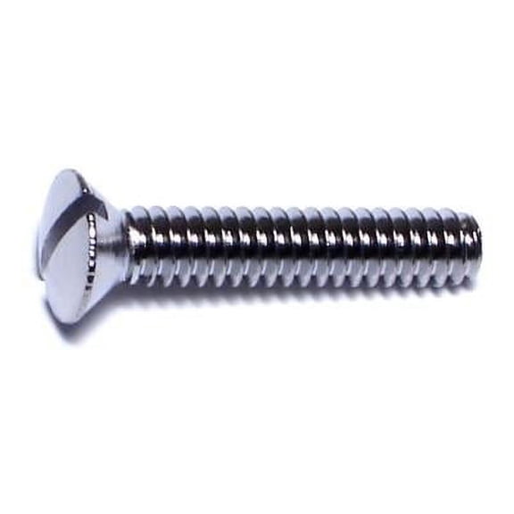 #10-24 x 1" Brass Slotted Oval Head Machine Screws MSCOB-141 (15 pcs.)