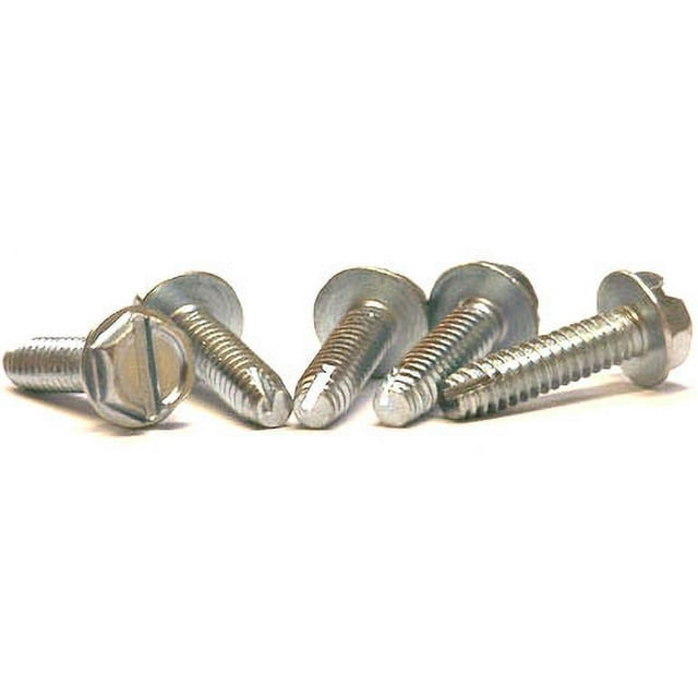 1024 x 1" Type 1 Thread Cutting Screws / Slotted / Hex Washer Head