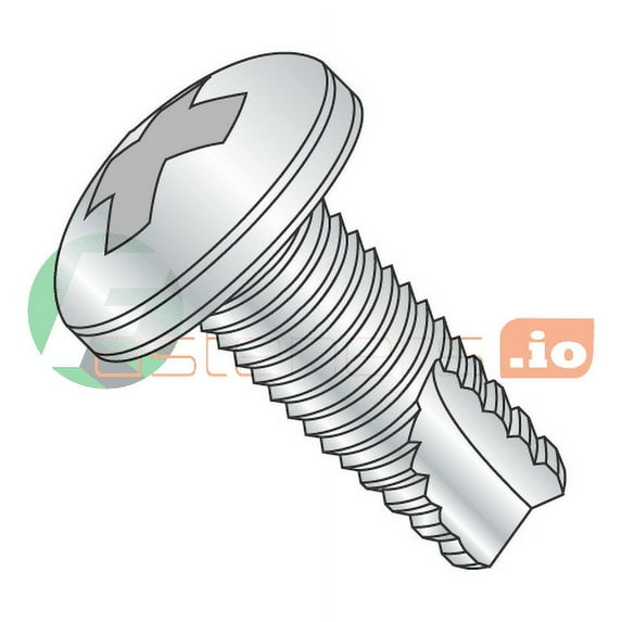10-24 x 1" Type 23 Thread Cutting Screws / Phillips / Pan Head / Steel / Zinc (Quantity: 5,000 pcs)