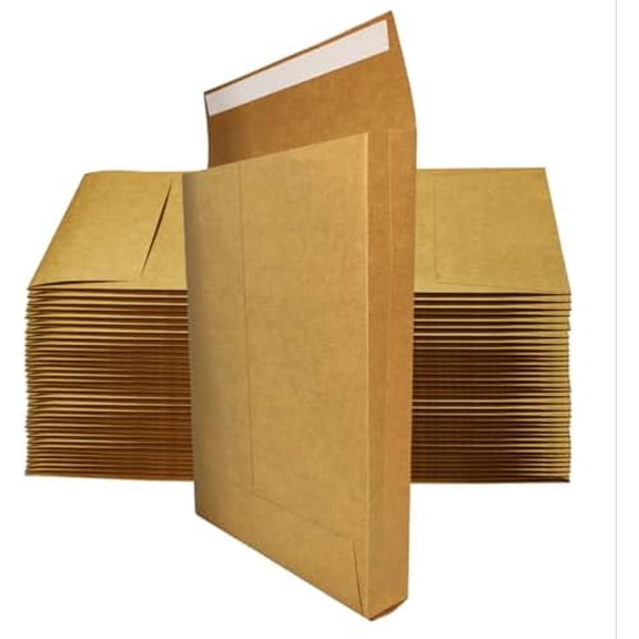 10.24" x 15.6" Expandable Envelopes Large Kraft Envelopes Catalog Envelopes for Home Office Business Storage and Organizing, Photos, Documents (20 PCS)$$Office