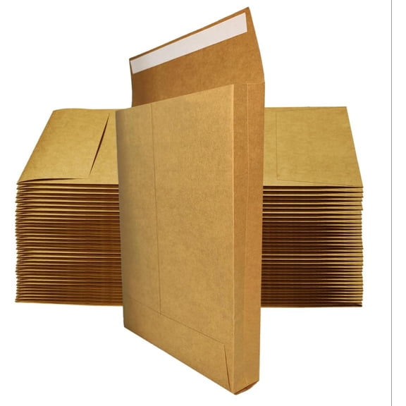 10.24" x 15.6" Expandable Envelopes Large Kraft Envelopes Catalog Envelopes for Home Office Business Storage and Organizing, Photos, Documents (20 PCS)