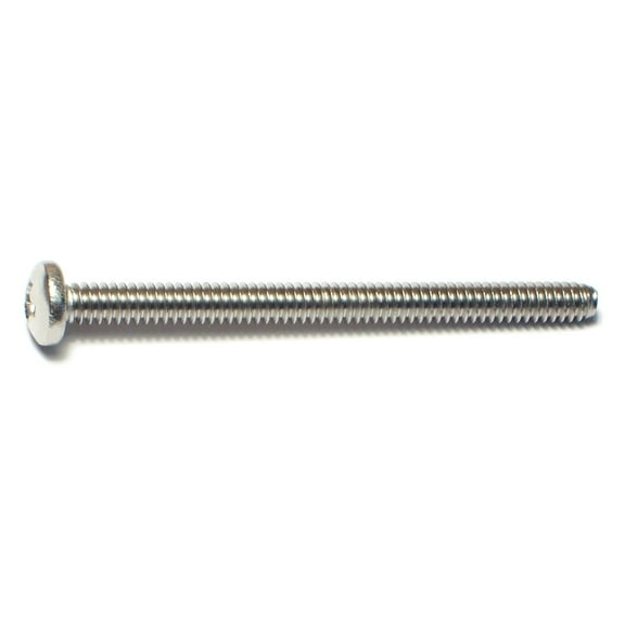#10-24 x 2-1/2" 18-8 Stainless Steel Coarse Thread Phillips Pan Head Machine Screws MSPSS-200