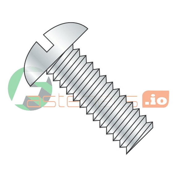 10-24 x 2 1/4" Machine Screws / Slotted / Round Head / Steel / Zinc (Quantity: 1,500 pcs)