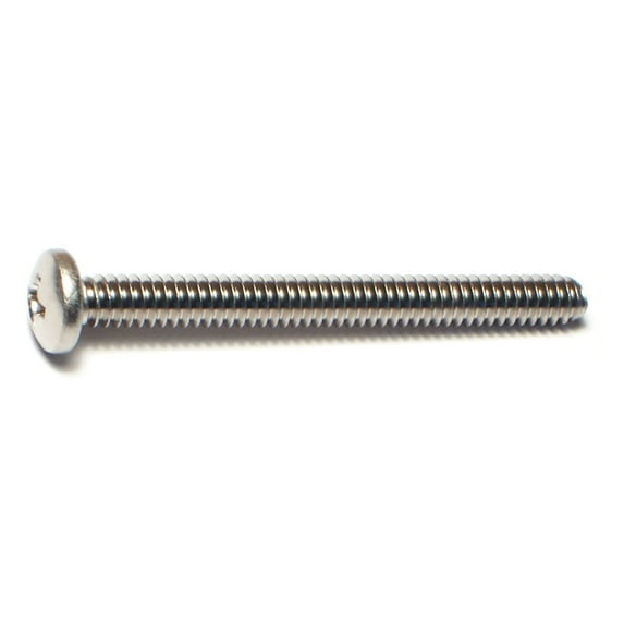 #10-24 x 2" 18-8 Stainless Steel Coarse Thread Phillips Pan Head Machine Screws MSPSS-197