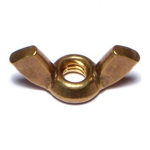 #10-24 x 23/32" Brass Coarse Thread Cold Forged Wing Nuts (10 pcs.)