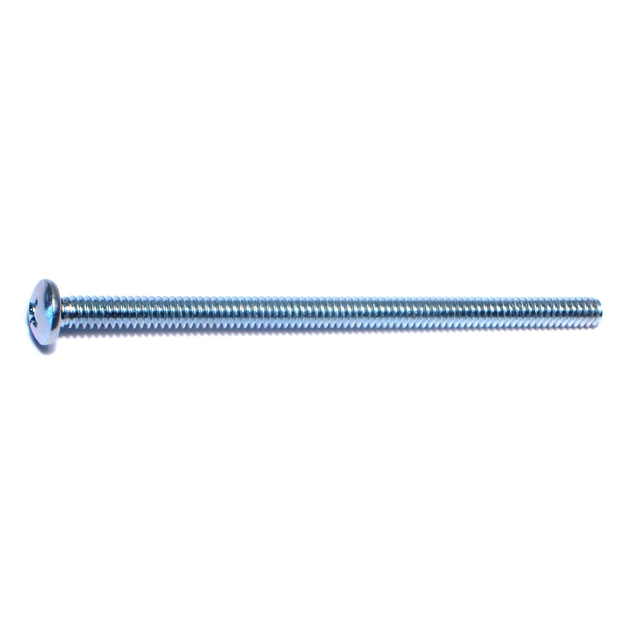 #10-24 x 3-1/2" Zinc Phillips Pan Head Machine Screws MSCPS-196 (100 pcs.)
