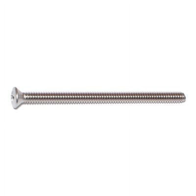 #10-24 x 3" 18-8 Stainless Steel Coarse Thread Phillips Oval Head Machine Screws MSOSS-175