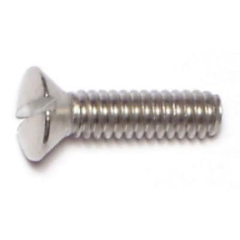 #10-24 x 3/4" 18-8 Stainless Steel Coarse Thread Slotted Oval Head Machine Screws MSOSS-148