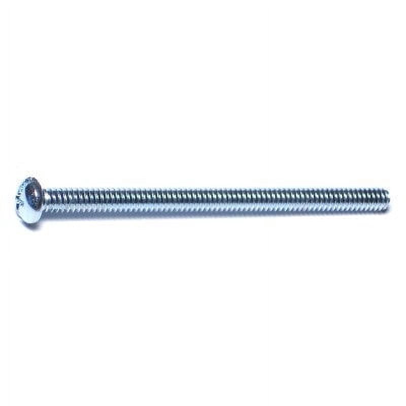 #10-24 x 3" Zinc Plated Steel Coarse Thread Combo Round Head Machine Screws MSCRS-379