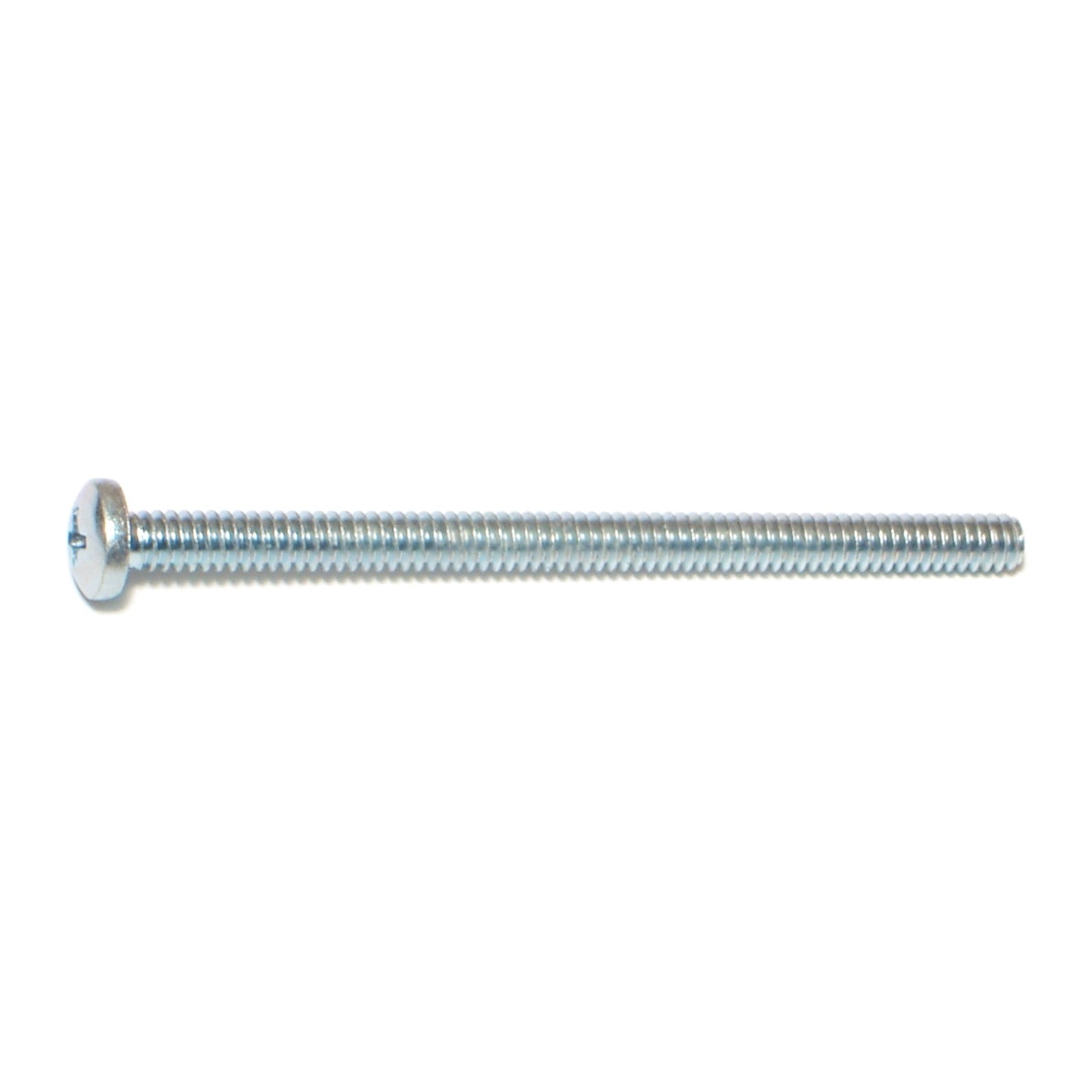 #10-24 x 3" Zinc Plated Steel Coarse Thread Phillips Pan Head Machine Screws MSCPS-193