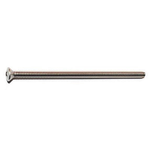 #10-24 x 4" 18-8 Stainless Phillips Oval Head Machine Screws (3 pcs.)
