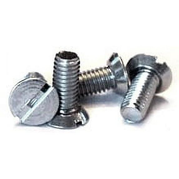 10-24 x 5/16" Machine Screws / Slotted / Flat Undercut Head / Steel / Zinc - 10000 Piece Carton