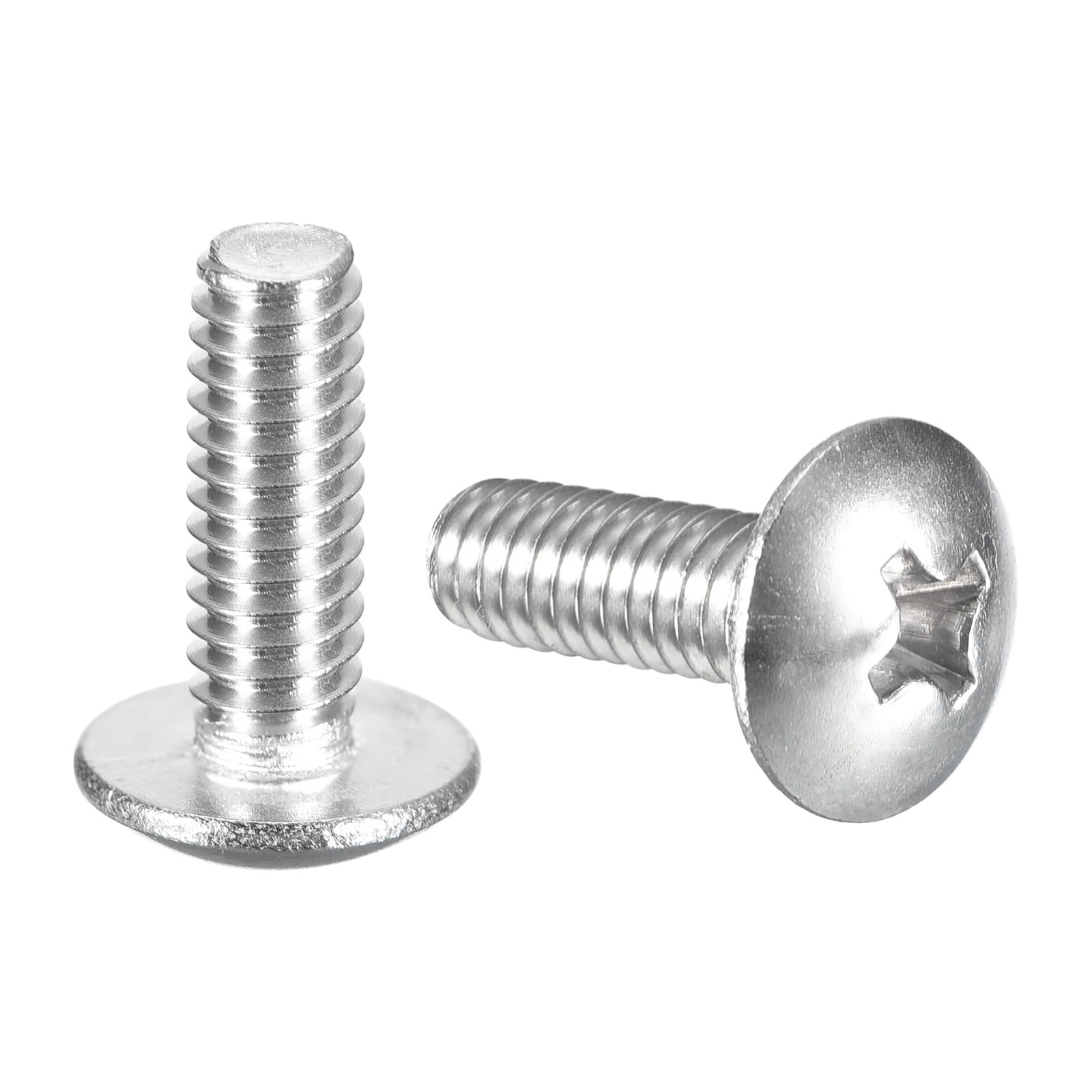 #10-24 x 5/8" Truss Head Phillips Machine Screws, Full Thread, 304 Stainless Steel, 100 Pack