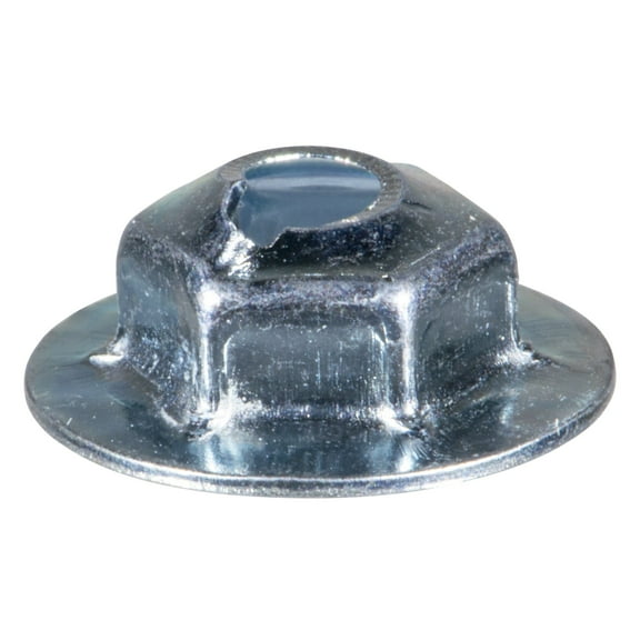 #10-24 x 5/8" Zinc Plated Steel Coarse Thread Washer Lock Nuts (10 pcs.)