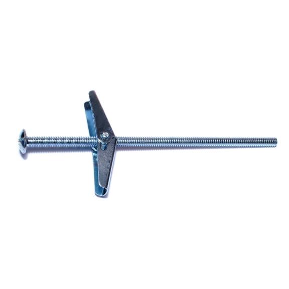 10-24 x 5" Zinc Plated Steel Coarse Thread Mushroom Toggle Bolts (50 pcs.)