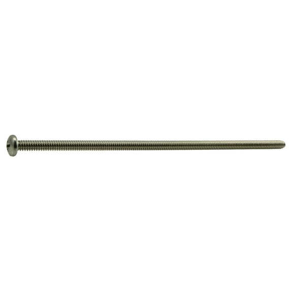 #10-24 x 6" 18-8 Stainless Phillips Pan Head Machine Screws (5 pcs.)