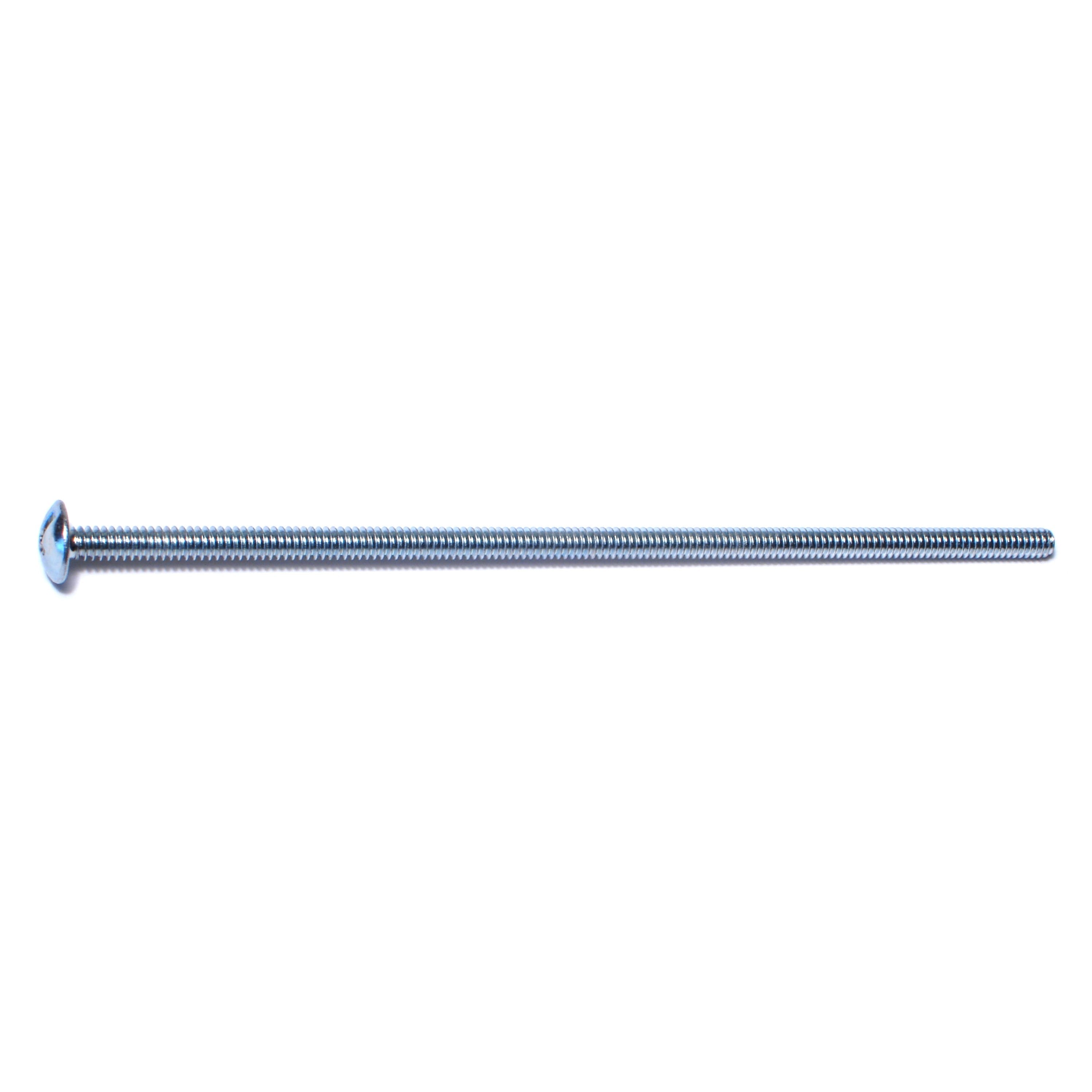 #10-24 x 6" Zinc Plated Steel Coarse Thread Combo Truss Head Machine Screws MSTS-209