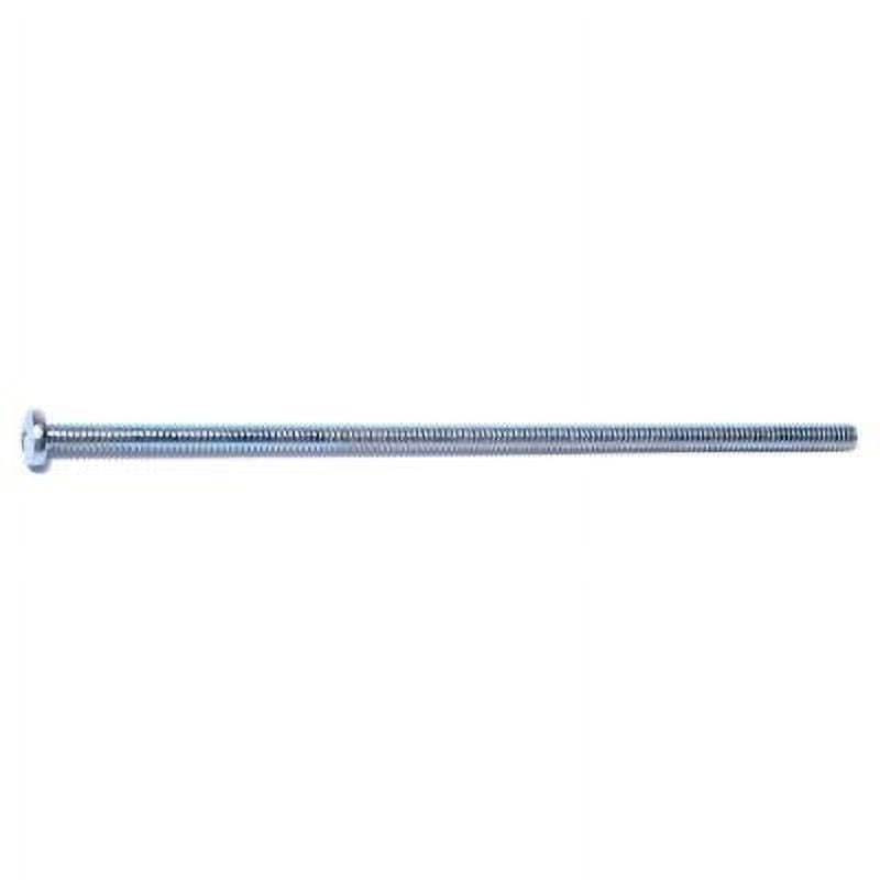 #10-24 x 6" Zinc Plated Steel Coarse Thread Phillips Pan Head Machine Screws MSCPS-342
