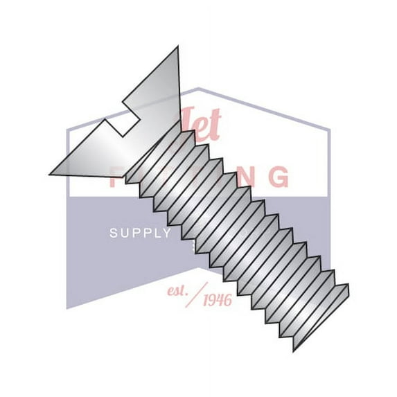 10-24 x 7/8" Machine Screws | Slotted | Flat Head | 18-8 Stainless Steel (Quantity: 2000)