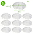 10/24Pcs 6/8/10/12 Inch Clear Plastic Plant Saucers Flower Pot Drip