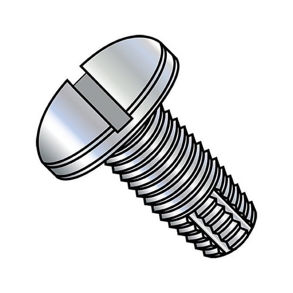10-24X1/2 Slotted Pan Thread Cutting Screw Type F Fully Threaded Zinc (Pack Qty 10,000) BC-1008FSP