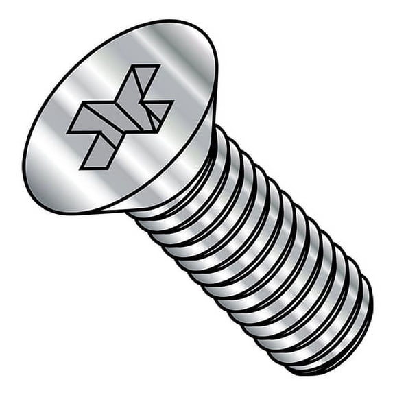 10-24X1 MS51959, NASM51959 Phil Flat Machine Screw Full Thread 300 Series S/S DFAR (Pack Qty 1,000) BC-MS51959-67