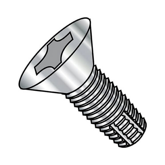 10-24X3/4 Phillips Flat Thread Cutting Screw Type F Fully Threaded 18-8 Stainless Steel (Pack Qty 2,000) BC-1012FPF188