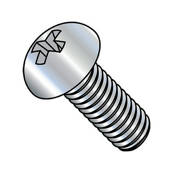 10-24X3 Phillips Round Machine Screw Fully Threaded Zinc (Pack Qty 700) BC-1048MPR
