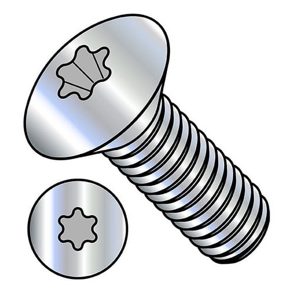 10-24X5/8 6 Lobe Oval Head Machine Screw Fully Threaded Zinc (Pack Qty 7,000) BC-1010MTO