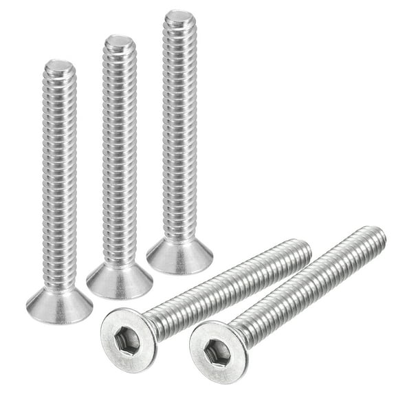 #10-24x1-1/2" Flat Head Socket Cap Screws, 304 Stainless Steel Hex Socket Drive Fasteners Bolts 25Pack