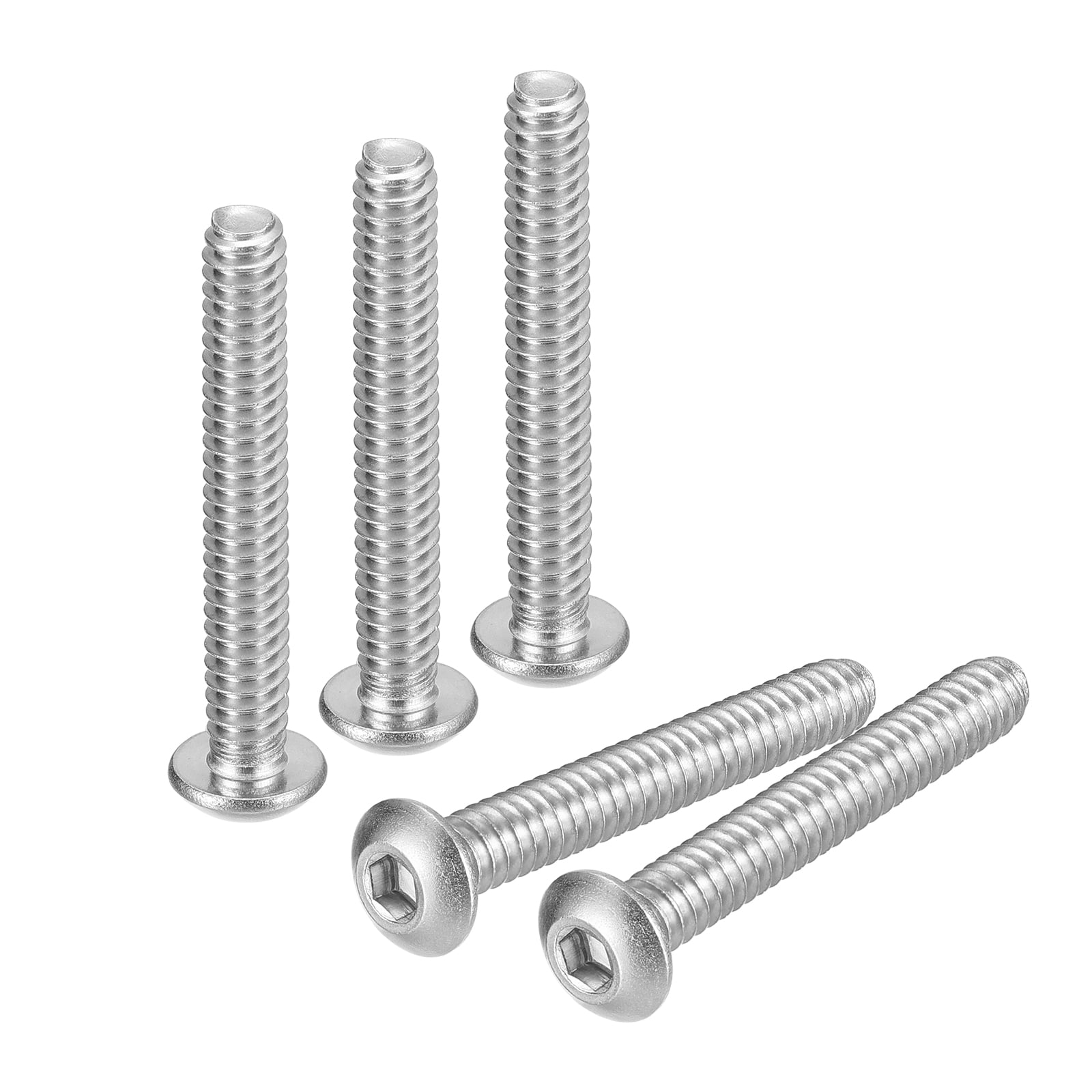 1024x13/8" Button Head Socket Cap Screws, 20 Pack 304 Stainless