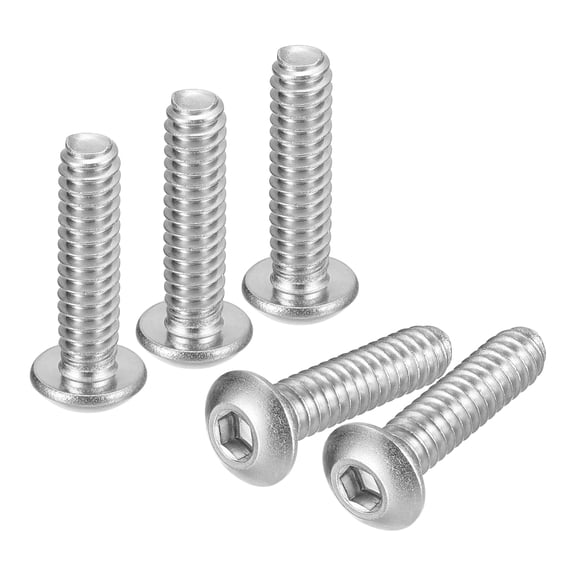 #10-24x3/4" Button Head Socket Cap Screws, 100 Pack 304 Stainless Steel Screws