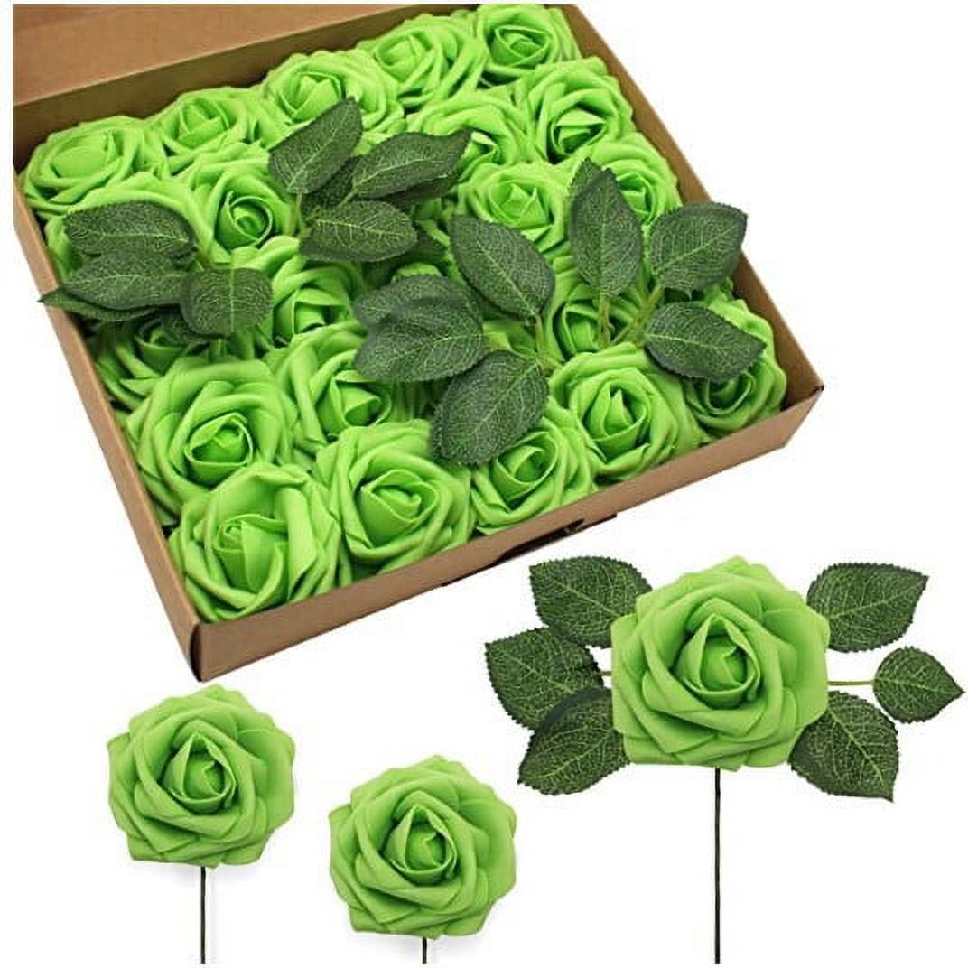 10/25/50Pcs Artificial Rose Flowers Foam Fake Faux Flowers Roses for ...