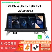 10.25'' Android 12 Carplay Radio For BMW X5 E70 X6 E71 2008-2013 CCC CIC Head Unit Display Screen Multimedia Player