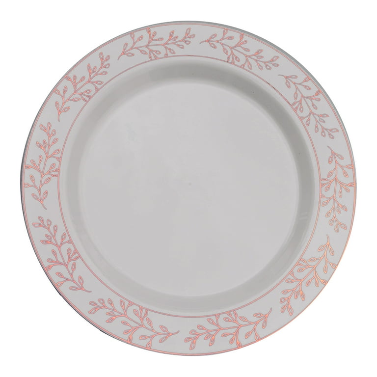 Premium disposable top plastic plates